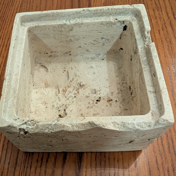 Travertine Stone Cube - 4x4 - Picture 7 of 9